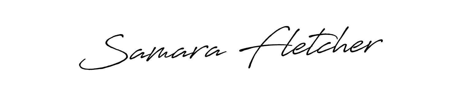 Create a beautiful signature design for name Samara Fletcher. With this signature (Antro_Vectra_Bolder) fonts, you can make a handwritten signature for free. Samara Fletcher signature style 7 images and pictures png