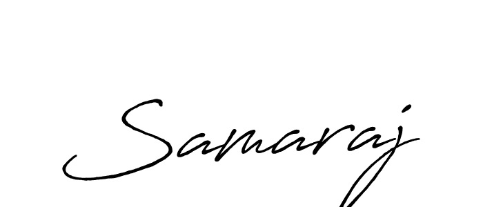 Create a beautiful signature design for name Samaraj. With this signature (Antro_Vectra_Bolder) fonts, you can make a handwritten signature for free. Samaraj signature style 7 images and pictures png