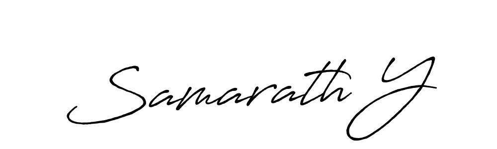 Similarly Antro_Vectra_Bolder is the best handwritten signature design. Signature creator online .You can use it as an online autograph creator for name Samarath Y. Samarath Y signature style 7 images and pictures png