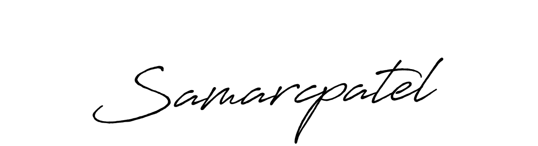 Samarcpatel stylish signature style. Best Handwritten Sign (Antro_Vectra_Bolder) for my name. Handwritten Signature Collection Ideas for my name Samarcpatel. Samarcpatel signature style 7 images and pictures png