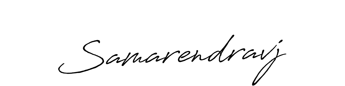 Make a beautiful signature design for name Samarendravj. With this signature (Antro_Vectra_Bolder) style, you can create a handwritten signature for free. Samarendravj signature style 7 images and pictures png