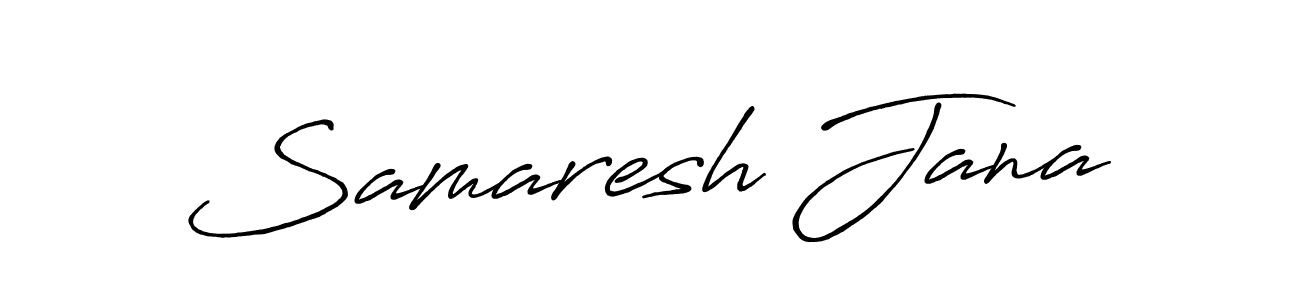 You can use this online signature creator to create a handwritten signature for the name Samaresh Jana. This is the best online autograph maker. Samaresh Jana signature style 7 images and pictures png