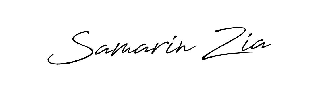 Samarin Zia stylish signature style. Best Handwritten Sign (Antro_Vectra_Bolder) for my name. Handwritten Signature Collection Ideas for my name Samarin Zia. Samarin Zia signature style 7 images and pictures png