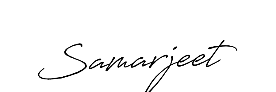 Samarjeet stylish signature style. Best Handwritten Sign (Antro_Vectra_Bolder) for my name. Handwritten Signature Collection Ideas for my name Samarjeet. Samarjeet signature style 7 images and pictures png