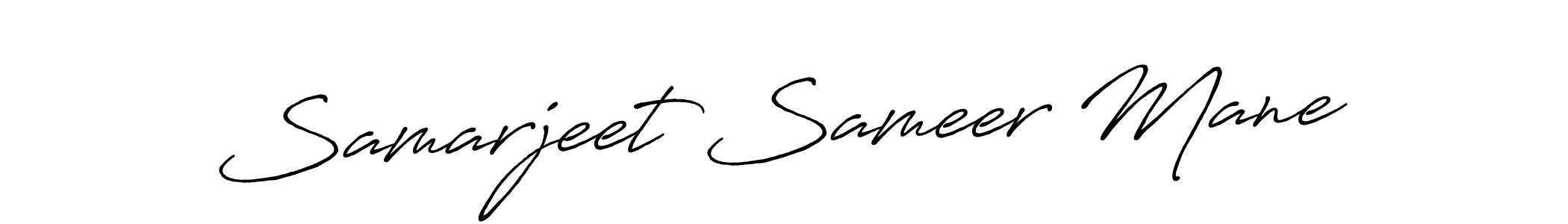 It looks lik you need a new signature style for name Samarjeet Sameer Mane. Design unique handwritten (Antro_Vectra_Bolder) signature with our free signature maker in just a few clicks. Samarjeet Sameer Mane signature style 7 images and pictures png