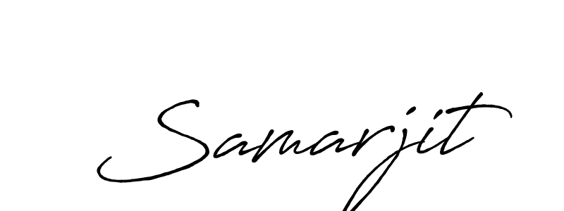 Create a beautiful signature design for name Samarjit. With this signature (Antro_Vectra_Bolder) fonts, you can make a handwritten signature for free. Samarjit signature style 7 images and pictures png