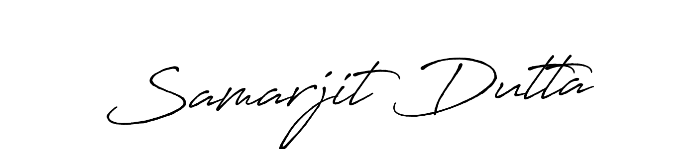 The best way (Antro_Vectra_Bolder) to make a short signature is to pick only two or three words in your name. The name Samarjit Dutta include a total of six letters. For converting this name. Samarjit Dutta signature style 7 images and pictures png