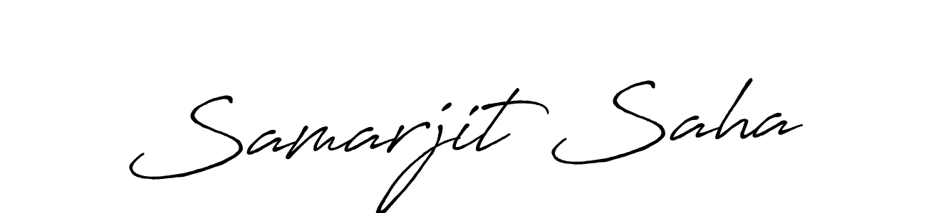 Samarjit Saha stylish signature style. Best Handwritten Sign (Antro_Vectra_Bolder) for my name. Handwritten Signature Collection Ideas for my name Samarjit Saha. Samarjit Saha signature style 7 images and pictures png