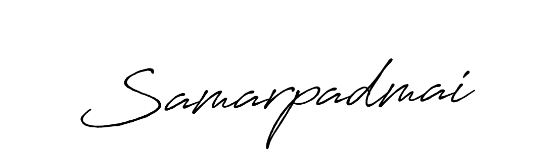 Use a signature maker to create a handwritten signature online. With this signature software, you can design (Antro_Vectra_Bolder) your own signature for name Samarpadmai. Samarpadmai signature style 7 images and pictures png