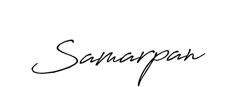 Use a signature maker to create a handwritten signature online. With this signature software, you can design (Antro_Vectra_Bolder) your own signature for name Samarpan. Samarpan signature style 7 images and pictures png