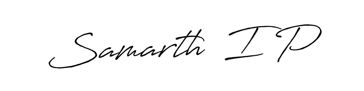 Make a beautiful signature design for name Samarth  I P. Use this online signature maker to create a handwritten signature for free. Samarth  I P signature style 7 images and pictures png