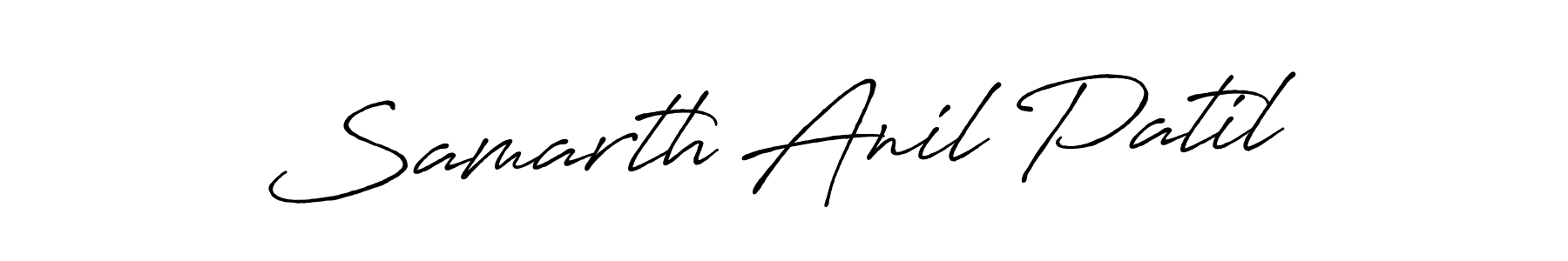 The best way (Antro_Vectra_Bolder) to make a short signature is to pick only two or three words in your name. The name Samarth Anil Patil include a total of six letters. For converting this name. Samarth Anil Patil signature style 7 images and pictures png
