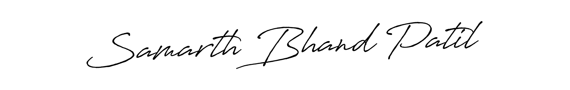 Use a signature maker to create a handwritten signature online. With this signature software, you can design (Antro_Vectra_Bolder) your own signature for name Samarth Bhand Patil. Samarth Bhand Patil signature style 7 images and pictures png