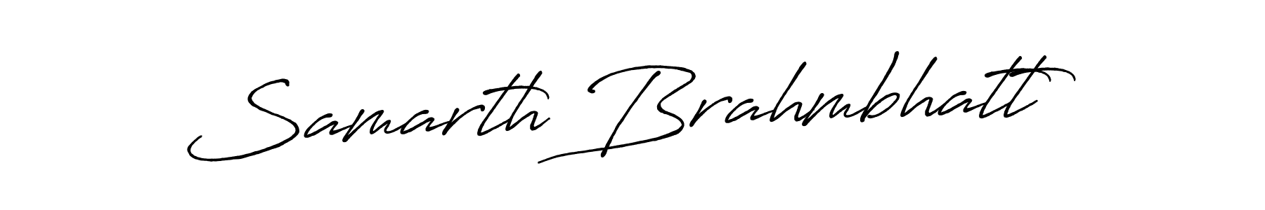 How to make Samarth Brahmbhatt signature? Antro_Vectra_Bolder is a professional autograph style. Create handwritten signature for Samarth Brahmbhatt name. Samarth Brahmbhatt signature style 7 images and pictures png
