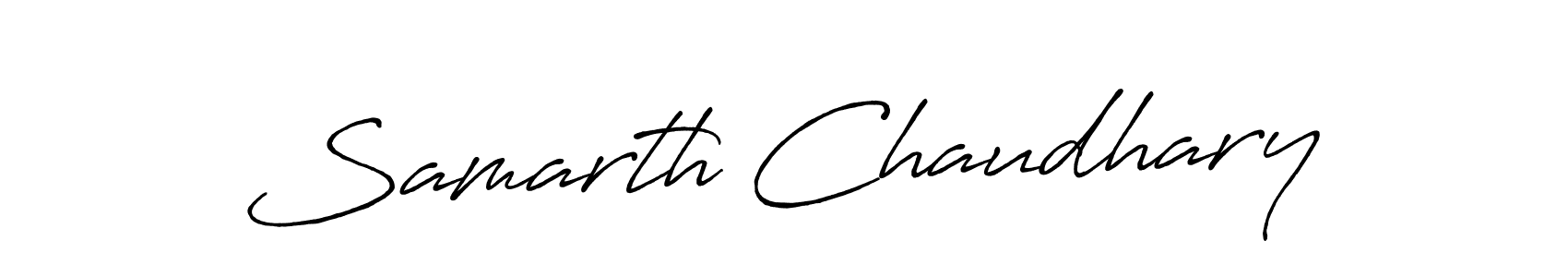 Samarth Chaudhary stylish signature style. Best Handwritten Sign (Antro_Vectra_Bolder) for my name. Handwritten Signature Collection Ideas for my name Samarth Chaudhary. Samarth Chaudhary signature style 7 images and pictures png
