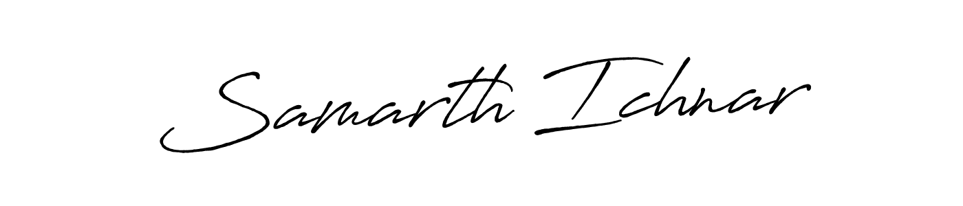 Design your own signature with our free online signature maker. With this signature software, you can create a handwritten (Antro_Vectra_Bolder) signature for name Samarth Ichnar. Samarth Ichnar signature style 7 images and pictures png