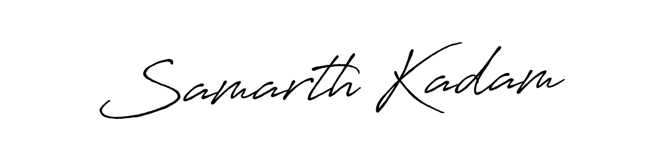 Samarth Kadam stylish signature style. Best Handwritten Sign (Antro_Vectra_Bolder) for my name. Handwritten Signature Collection Ideas for my name Samarth Kadam. Samarth Kadam signature style 7 images and pictures png