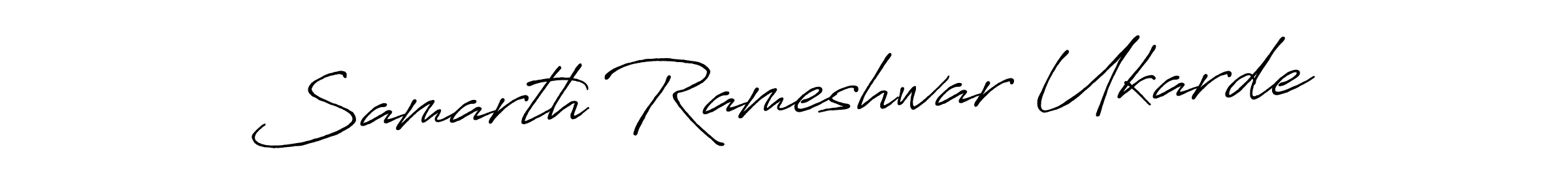 Design your own signature with our free online signature maker. With this signature software, you can create a handwritten (Antro_Vectra_Bolder) signature for name Samarth Rameshwar Ukarde. Samarth Rameshwar Ukarde signature style 7 images and pictures png