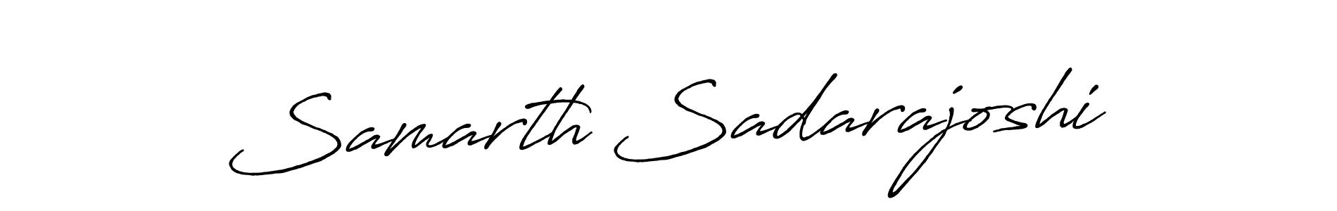 How to make Samarth Sadarajoshi name signature. Use Antro_Vectra_Bolder style for creating short signs online. This is the latest handwritten sign. Samarth Sadarajoshi signature style 7 images and pictures png