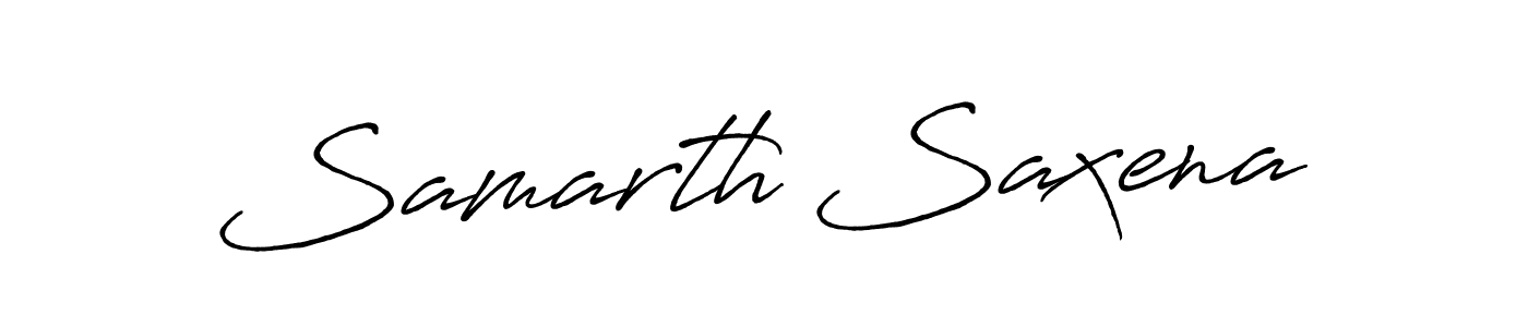 It looks lik you need a new signature style for name Samarth Saxena. Design unique handwritten (Antro_Vectra_Bolder) signature with our free signature maker in just a few clicks. Samarth Saxena signature style 7 images and pictures png