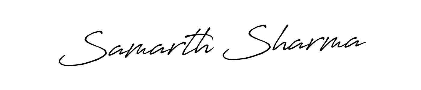 Use a signature maker to create a handwritten signature online. With this signature software, you can design (Antro_Vectra_Bolder) your own signature for name Samarth Sharma. Samarth Sharma signature style 7 images and pictures png