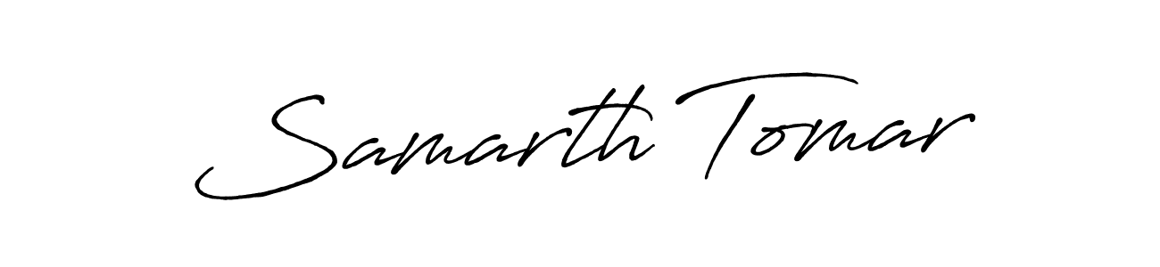 Antro_Vectra_Bolder is a professional signature style that is perfect for those who want to add a touch of class to their signature. It is also a great choice for those who want to make their signature more unique. Get Samarth Tomar name to fancy signature for free. Samarth Tomar signature style 7 images and pictures png