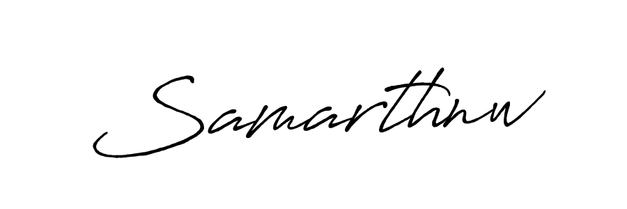 Design your own signature with our free online signature maker. With this signature software, you can create a handwritten (Antro_Vectra_Bolder) signature for name Samarthnw. Samarthnw signature style 7 images and pictures png