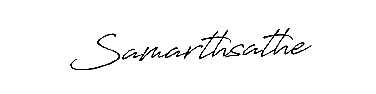 Make a beautiful signature design for name Samarthsathe. With this signature (Antro_Vectra_Bolder) style, you can create a handwritten signature for free. Samarthsathe signature style 7 images and pictures png