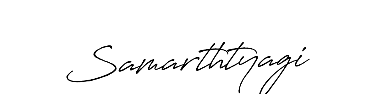 The best way (Antro_Vectra_Bolder) to make a short signature is to pick only two or three words in your name. The name Samarthtyagi include a total of six letters. For converting this name. Samarthtyagi signature style 7 images and pictures png