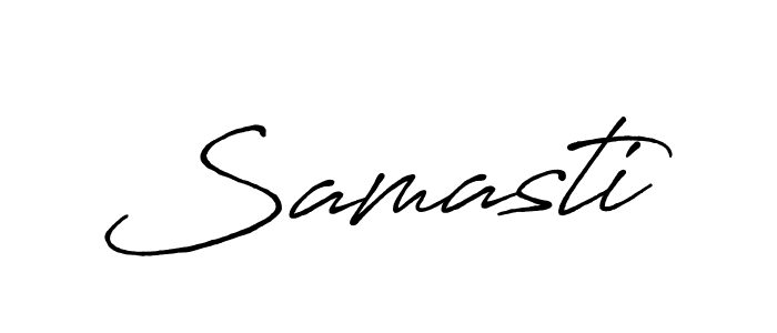 Also we have Samasti name is the best signature style. Create professional handwritten signature collection using Antro_Vectra_Bolder autograph style. Samasti signature style 7 images and pictures png