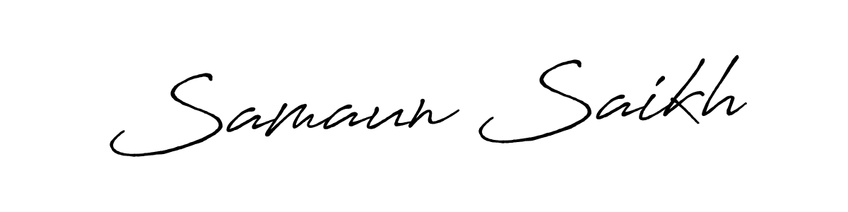 It looks lik you need a new signature style for name Samaun Saikh. Design unique handwritten (Antro_Vectra_Bolder) signature with our free signature maker in just a few clicks. Samaun Saikh signature style 7 images and pictures png