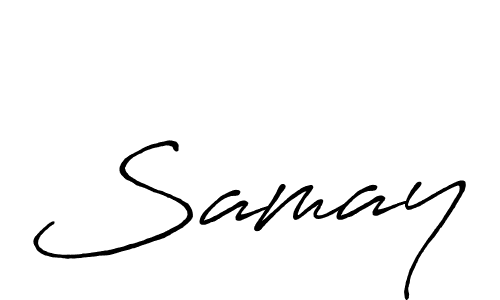 How to make Samay name signature. Use Antro_Vectra_Bolder style for creating short signs online. This is the latest handwritten sign. Samay signature style 7 images and pictures png