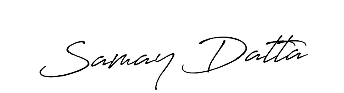 The best way (Antro_Vectra_Bolder) to make a short signature is to pick only two or three words in your name. The name Samay Datta include a total of six letters. For converting this name. Samay Datta signature style 7 images and pictures png