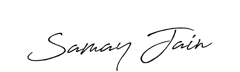 Make a beautiful signature design for name Samay Jain. Use this online signature maker to create a handwritten signature for free. Samay Jain signature style 7 images and pictures png