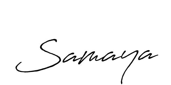 Also we have Samaya name is the best signature style. Create professional handwritten signature collection using Antro_Vectra_Bolder autograph style. Samaya signature style 7 images and pictures png