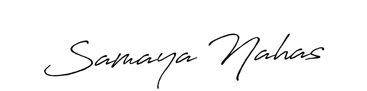 Here are the top 10 professional signature styles for the name Samaya Nahas. These are the best autograph styles you can use for your name. Samaya Nahas signature style 7 images and pictures png