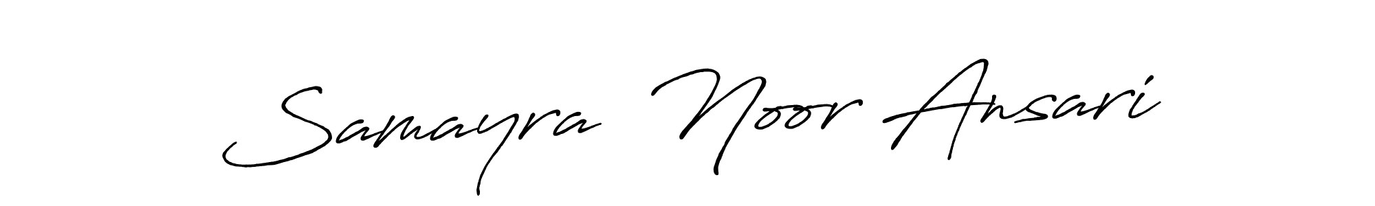 Once you've used our free online signature maker to create your best signature Antro_Vectra_Bolder style, it's time to enjoy all of the benefits that Samayra  Noor Ansari name signing documents. Samayra  Noor Ansari signature style 7 images and pictures png