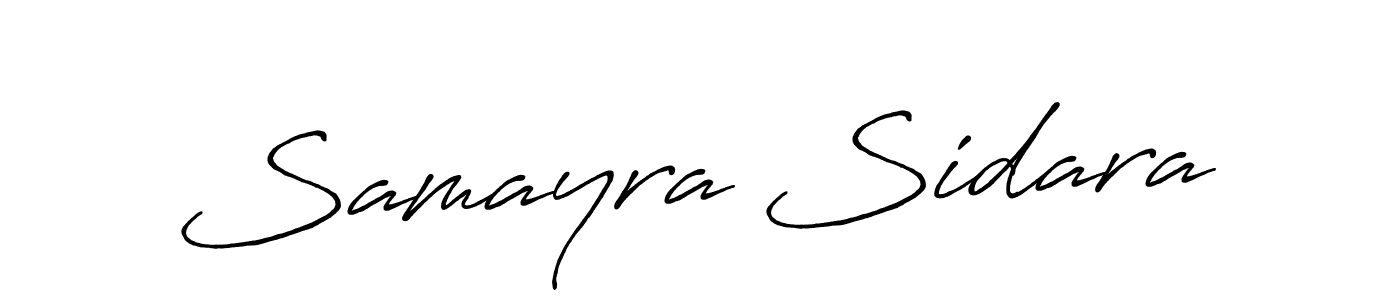 You can use this online signature creator to create a handwritten signature for the name Samayra Sidara. This is the best online autograph maker. Samayra Sidara signature style 7 images and pictures png