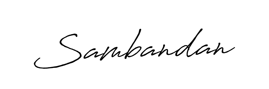 How to make Sambandan signature? Antro_Vectra_Bolder is a professional autograph style. Create handwritten signature for Sambandan name. Sambandan signature style 7 images and pictures png