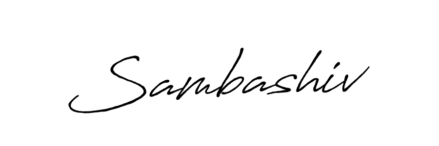 Sambashiv stylish signature style. Best Handwritten Sign (Antro_Vectra_Bolder) for my name. Handwritten Signature Collection Ideas for my name Sambashiv. Sambashiv signature style 7 images and pictures png