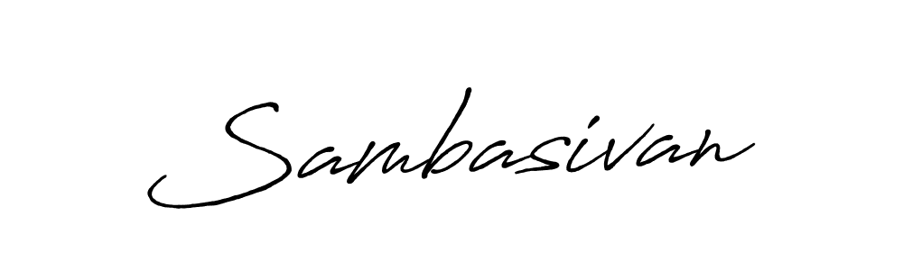 Make a beautiful signature design for name Sambasivan. Use this online signature maker to create a handwritten signature for free. Sambasivan signature style 7 images and pictures png