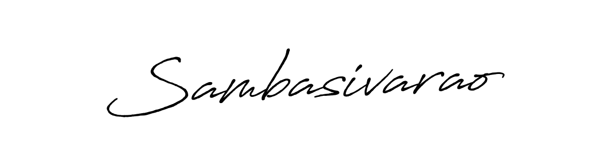 Create a beautiful signature design for name Sambasivarao. With this signature (Antro_Vectra_Bolder) fonts, you can make a handwritten signature for free. Sambasivarao signature style 7 images and pictures png