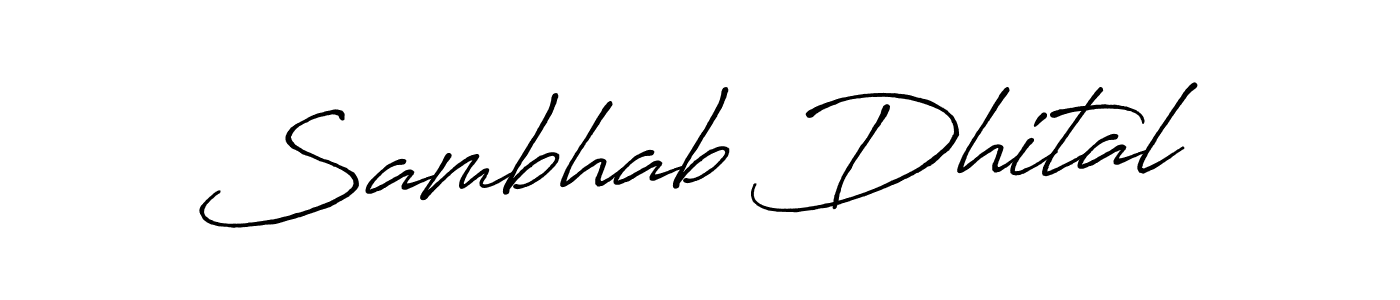 Once you've used our free online signature maker to create your best signature Antro_Vectra_Bolder style, it's time to enjoy all of the benefits that Sambhab Dhital name signing documents. Sambhab Dhital signature style 7 images and pictures png