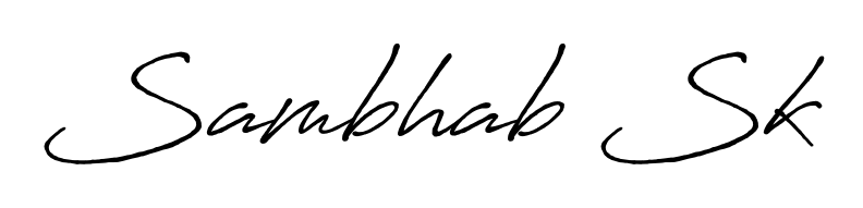 A dynamic signature style for Sambhab Sk using Antro_Vectra_Bolder script. Designed to look authentic, handwritten, and professional. Sambhab Sk signature style 7 images and pictures png