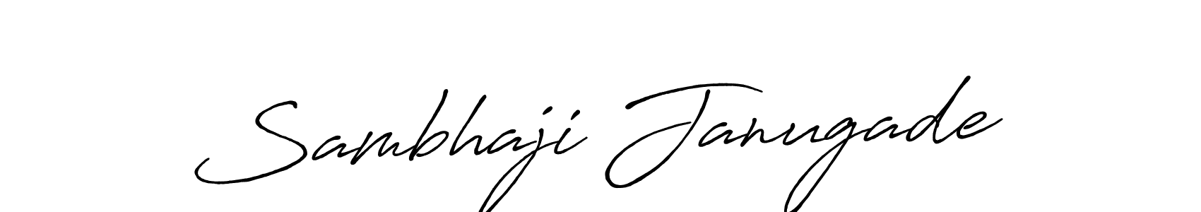 Sambhaji Janugade stylish signature style. Best Handwritten Sign (Antro_Vectra_Bolder) for my name. Handwritten Signature Collection Ideas for my name Sambhaji Janugade. Sambhaji Janugade signature style 7 images and pictures png