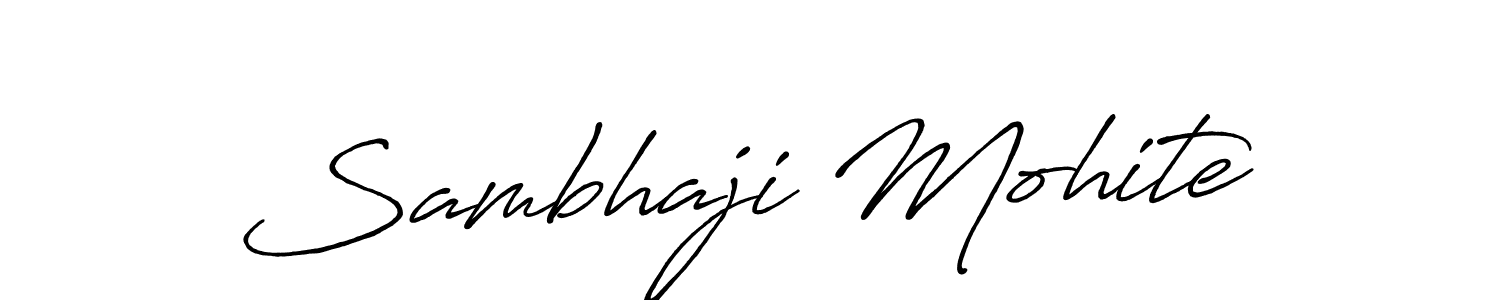 Make a beautiful signature design for name Sambhaji Mohite. With this signature (Antro_Vectra_Bolder) style, you can create a handwritten signature for free. Sambhaji Mohite signature style 7 images and pictures png