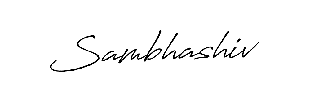 How to make Sambhashiv signature? Antro_Vectra_Bolder is a professional autograph style. Create handwritten signature for Sambhashiv name. Sambhashiv signature style 7 images and pictures png