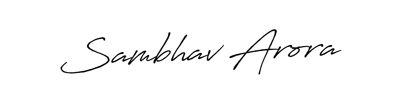 How to make Sambhav Arora signature? Antro_Vectra_Bolder is a professional autograph style. Create handwritten signature for Sambhav Arora name. Sambhav Arora signature style 7 images and pictures png