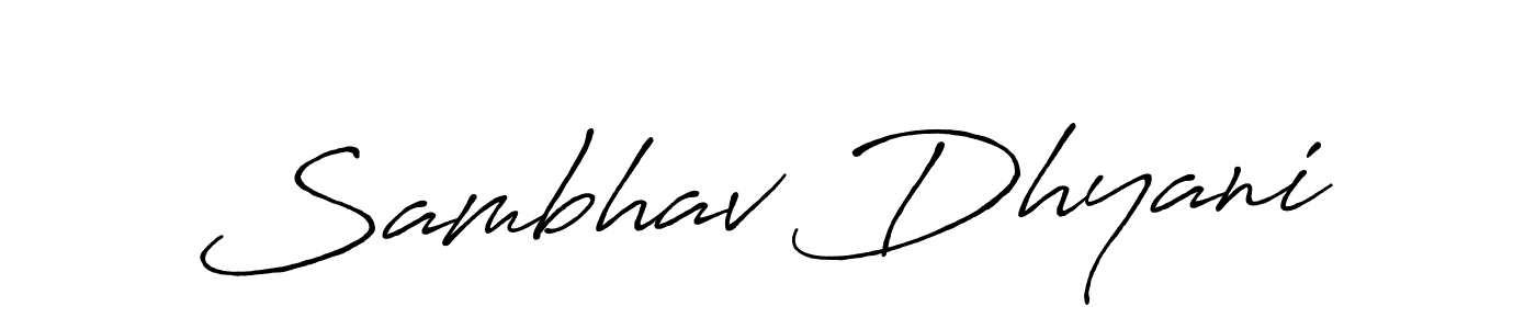 Here are the top 10 professional signature styles for the name Sambhav Dhyani. These are the best autograph styles you can use for your name. Sambhav Dhyani signature style 7 images and pictures png