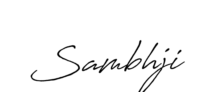 The best way (Antro_Vectra_Bolder) to make a short signature is to pick only two or three words in your name. The name Sambhji include a total of six letters. For converting this name. Sambhji signature style 7 images and pictures png